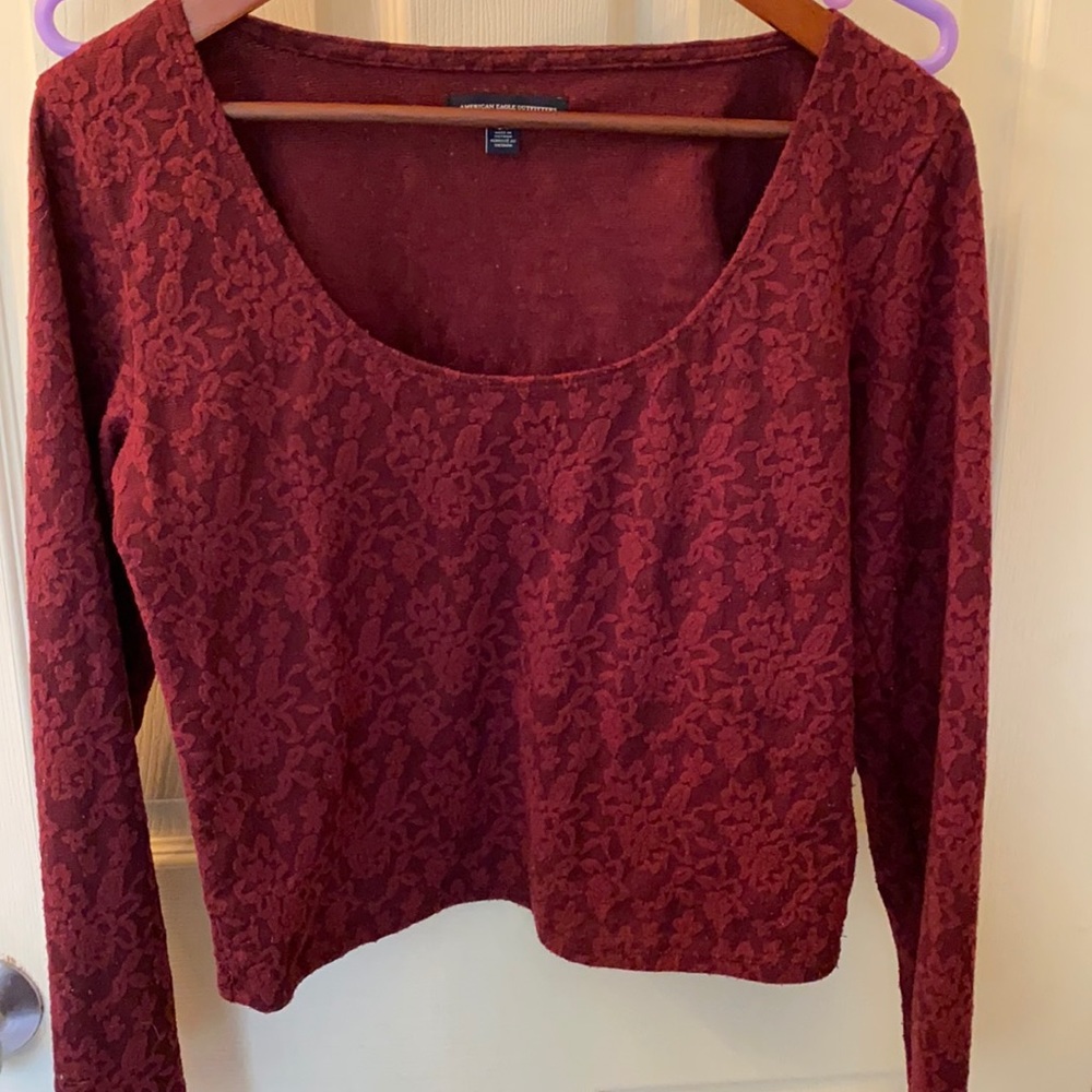 Long sleeve crop top